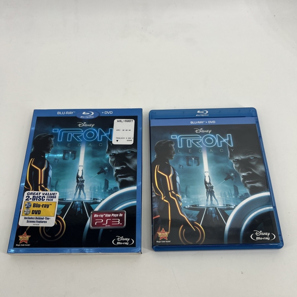 TRON: Legacy (Blu-ray, 2010, 2-Disc Combo Pack) Jeff Bridges